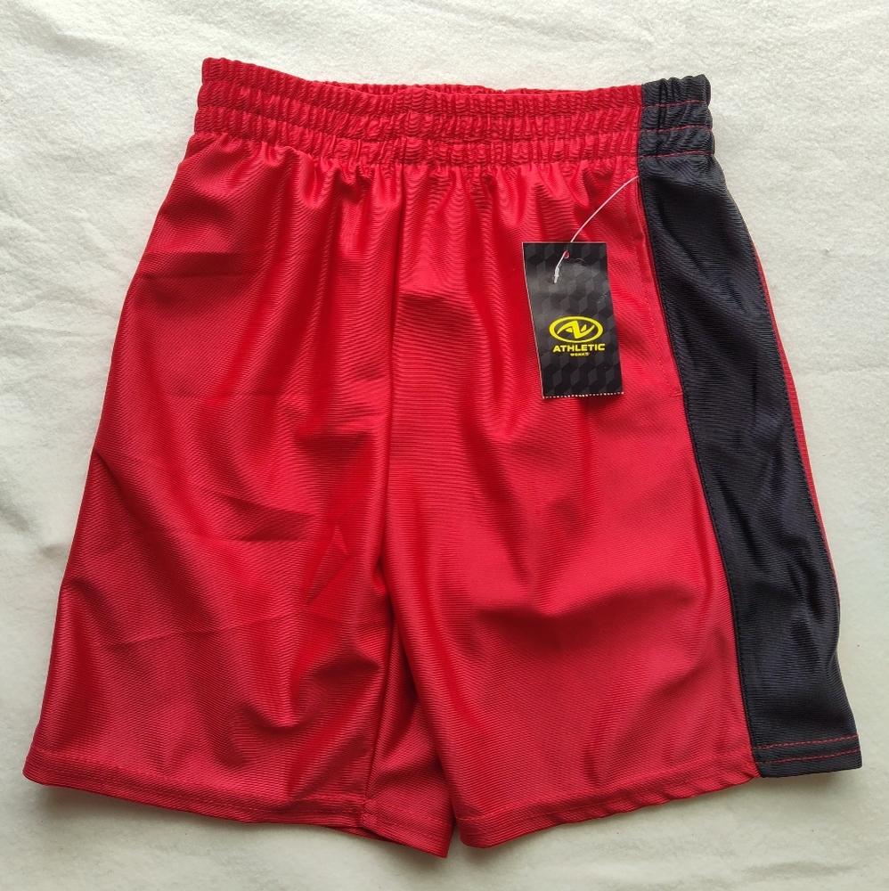 Athletic Shorts Red/Black Size XS 4-5